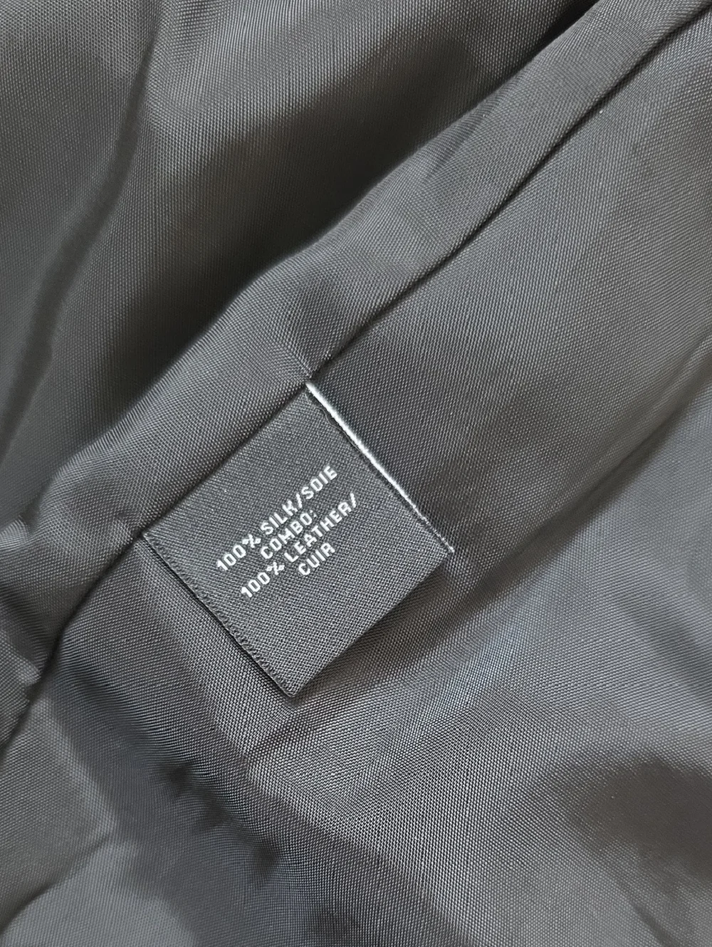Lafayette Lambskin Leather/silk Block Panel Skirt - Picture 6 of 6